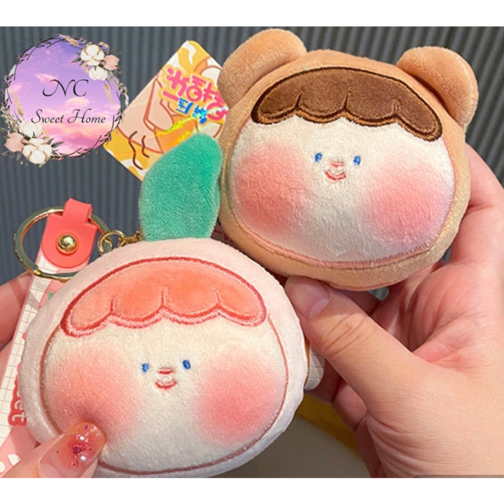 🔥พร้อมส่งจากไทย🔥พวงกุญแจ จี้ตุ๊กตาการ์ตูนผลไม้น่ารัก ผ้ากํามะหยี่ขนนิ่ม บรรเทาความเครียด สําหรับห้อยกระเป๋าหรือห้อยกุญแจ