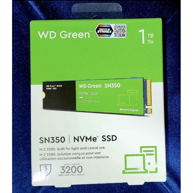 1 TB SSD M.2 PCIe WD GREEN SN350 NVMe