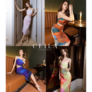 Cella dress เดรสยาวซาติน