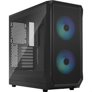 Fractal Design Focus 2 RGB Black TG Clear Tint Mid-Tower ATX Case (FD-C-FOC2A-03)