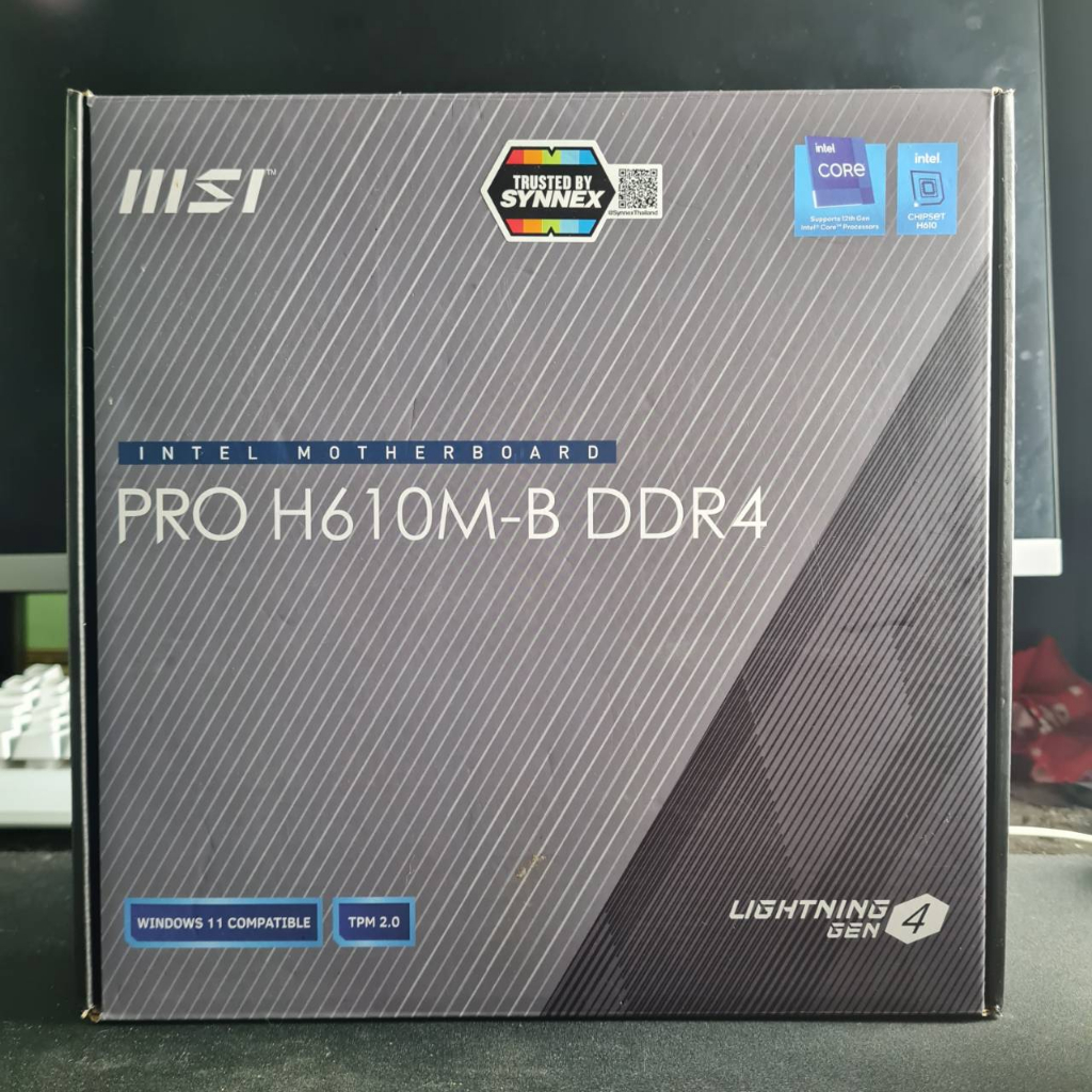 MSI PRO H610M-B DDR4 MAINBOARD 1700 สินค้ามือสอง ประกันSYNNEXเหลือ 2ปี