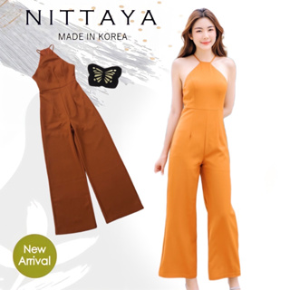 NITTAYA จั้มขายาวสีส้มอิฐรุ่นนี้งานจริงผ้าดี(*สอบถามสต๊อกก่อนกดสั่งน๊า)