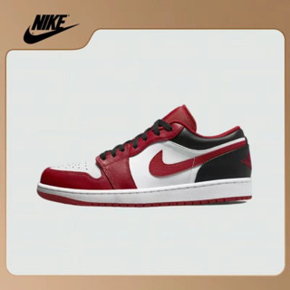 Nike air Jordan 1 Low red white black shoes sneaker รองเท้าผ้าใบ ของแท้