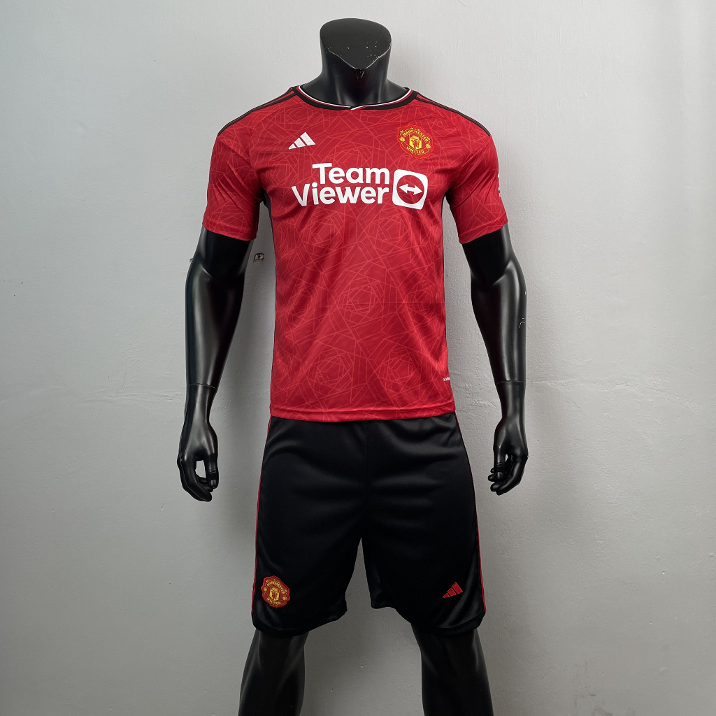 ชุดฟุตบอล ชุดกีฬา ชุดออกกำลังกายผู้ใหญ่ ทีม ManU เสื้อ+กางเกง เกรด A