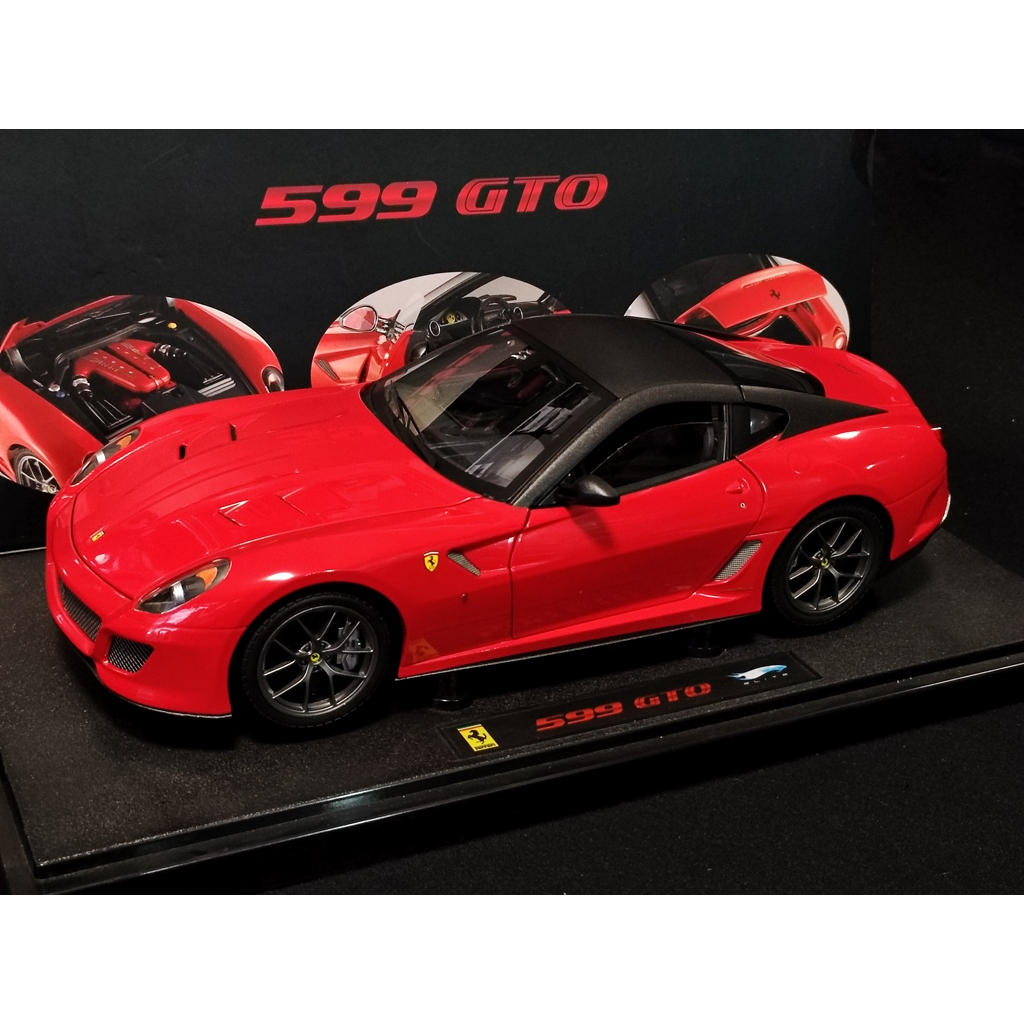 โมเดลรถ599gto 1/18 โมเดลรถFerrari599gto  1:18 โมเดลรถ Ferrari 599gto  1/18 1:18 Hotwheels Elite Ferr