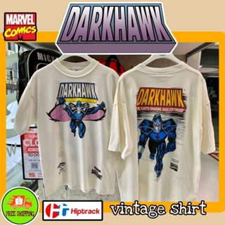 เสื้อMarvel ลาย Darkhawk สีขาว ฟอกเฟด ( HP-019 )