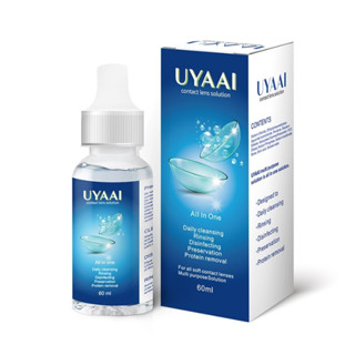 UYAAI น้ำยาถนอมคอนแทคเลนส์ 60ML สารละลาย