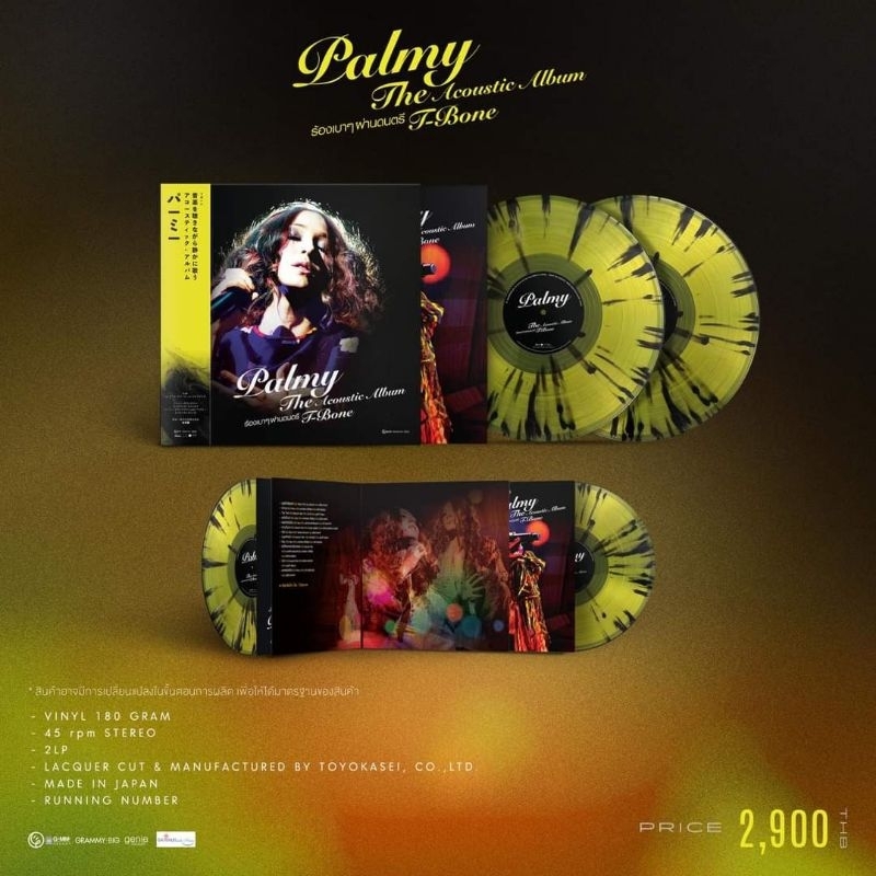 Vinyl 2LP Palmy & T-Bone อัลบั้ม Palmy The Acoustic Album