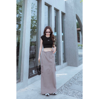 P312 กระโปรงmaxxi สไตล์เกาหลี