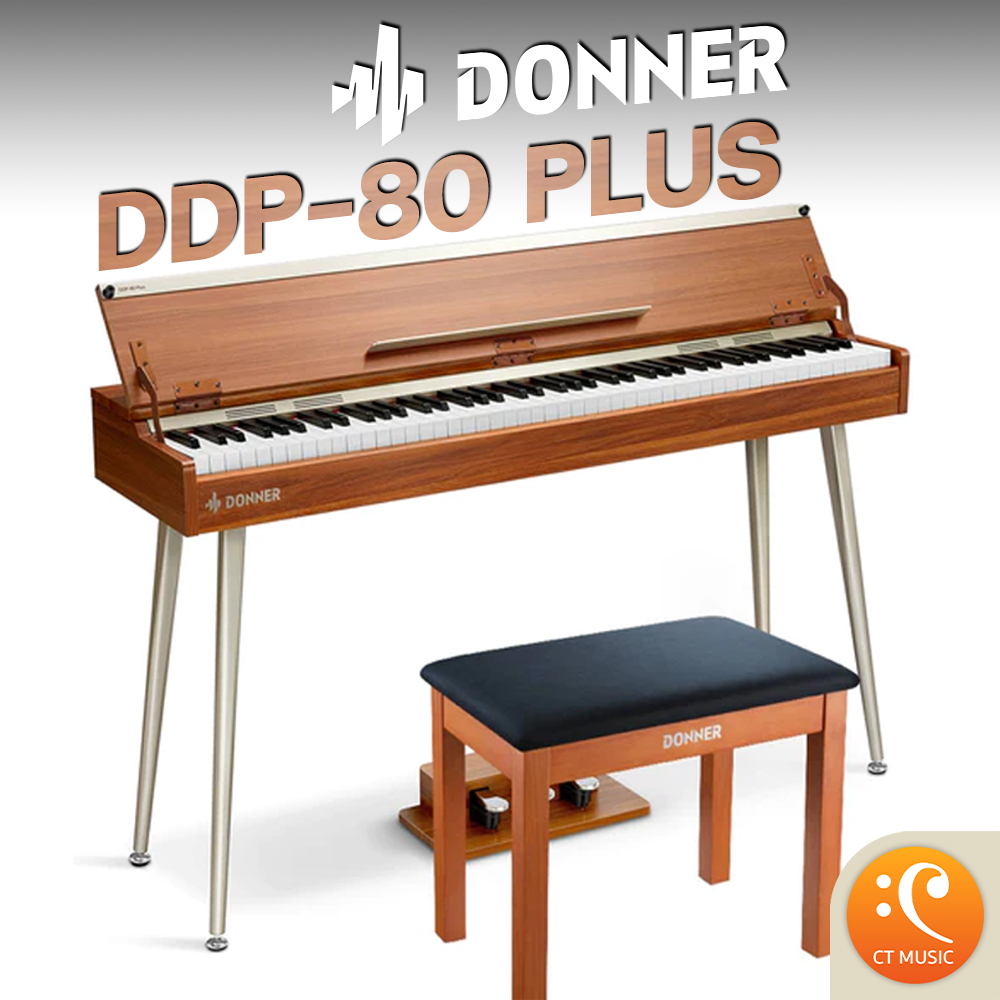 [ใส่โค้ดลด 1000บ.] Donner DDP-80 Plus Digital Piano / DDP-200 เปียโนไฟฟ้า DDP80 Plus DDP80Plus DDP20
