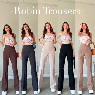 robin trousers กางเกงขาม้าผ้าโรเชฟ 💫ผ้าหนา ทรงสวยมากก