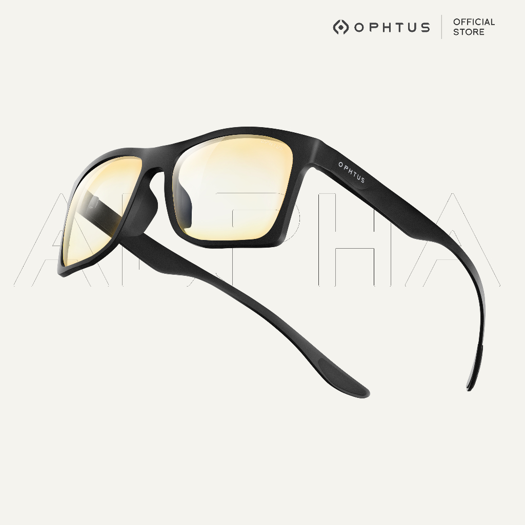 Ophtus แว่นกรองแสงสำหรับเกมเมอร์ รุ่น Alpha เลนส์ RetinaX Amber