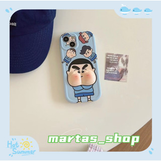 ❤️ส่งของขวัญ❤️ เคสไอโฟน 11 12 13 14 Pro Max เครยอนชินจัง การ์ตูน ความนิยม เรียบง่าย ฤดูร้อน Case for iPhone สาวน่ารักหัว