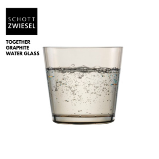 SCHOTT ZWIESEL WATER GLASS GRAPHITE TOGETHER - แก้วน้ำคริสตัลรุ่น TOGETHER สี GRAPHITE 367 ml. บรรจุ 1 ใบ (no box)