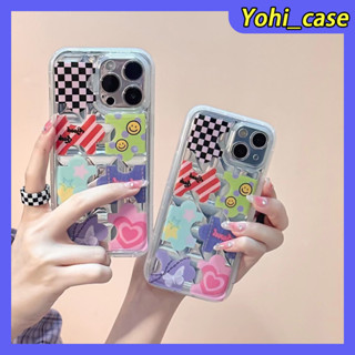 💕พร้อมส่ง💕iPhone 14 13 12 11 Pro Max เคส for เคสไอโฟน11 บางเบาพกพาง่าย แฟชั่น น่ารัก การ์ตูน เรียบง่าย กันกระแทก Case