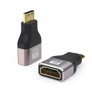 Mini HDMI(M) TO HDMI(F) ตัวแปลง สายแปลง ตัวแปลง สายต่อกล่อง สายต่อจอความละเอีอด8K สายต่อกล้องอุปกรณ์เสริมกล้อง สัญญานดี