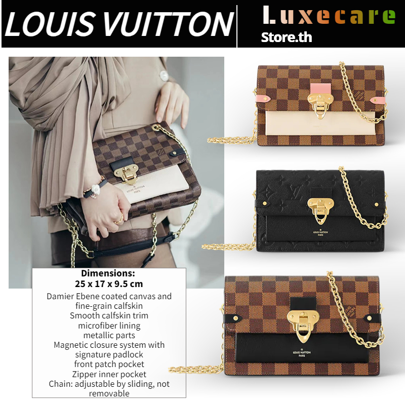 ถูกที่สุด ของแท้ 100%/หลุยส์ วิตตองLouis Vuitton Vavin Women/Shoulder Bag กระเป๋าโซ่/กระเป๋า Messenger