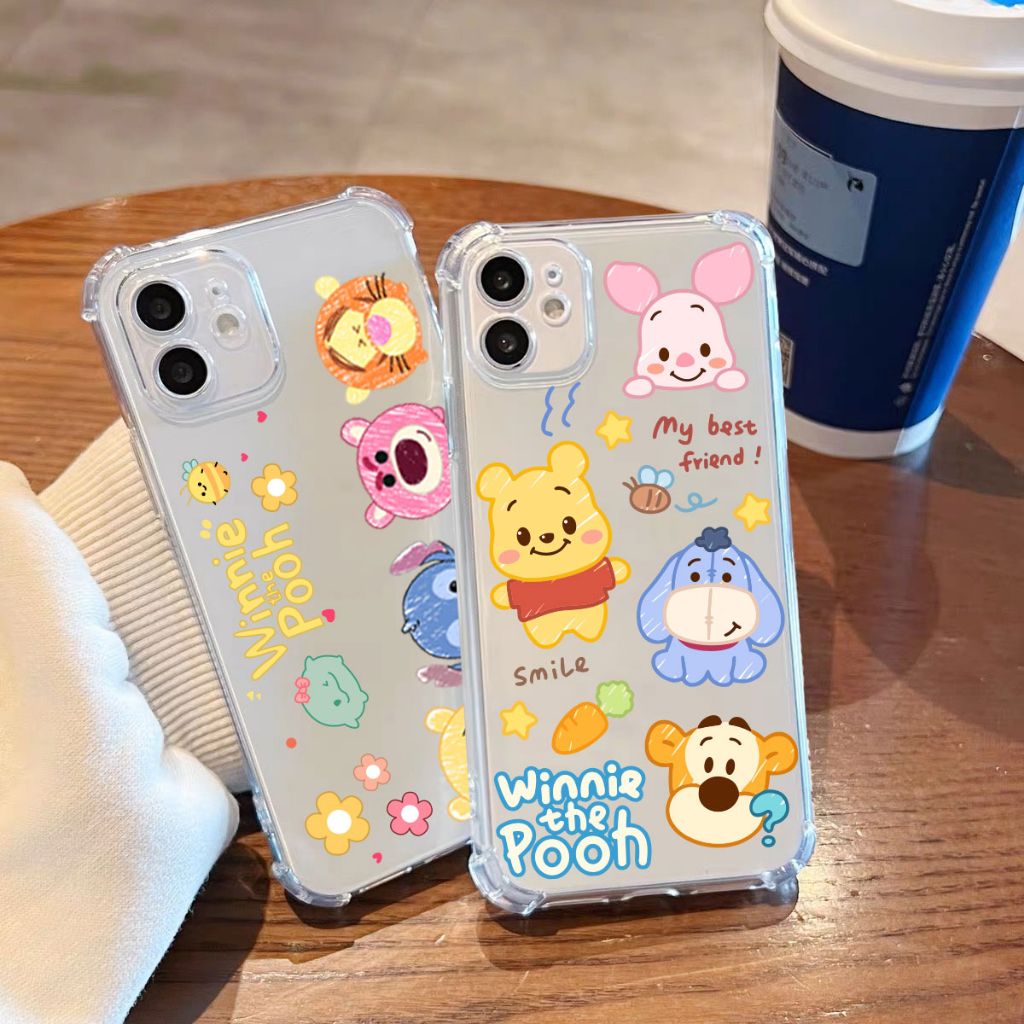 เคสซิลิโคนนิ่ม เคสใส กันกระแทก ลายการ์ตูน สําหรับ SAMSUNG J4Plus J6Plus J6 J8 A6Plus S8 S8Plus พร้อม