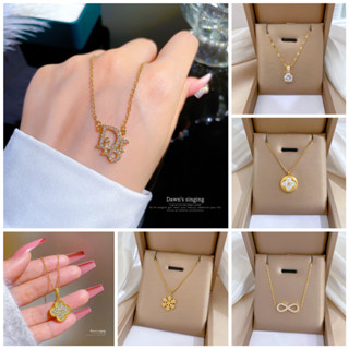 พร้อมส่งไม่ต้องรอนาน สร้อยคอสแตนเลส ชุบ18K ไม่ลอก ไม่ดำ ใส่อาบน้ำได้