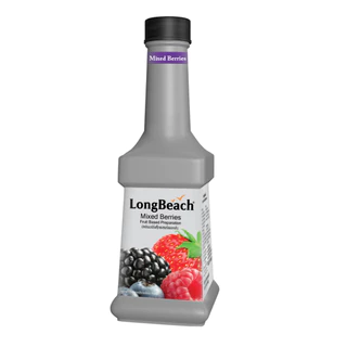 ลองบีช เพียวเร่ หลากหลายรสชาติ LongBeach Syrup Fruit Puree 900ml ผสมเนื้อผลไม้เแท้