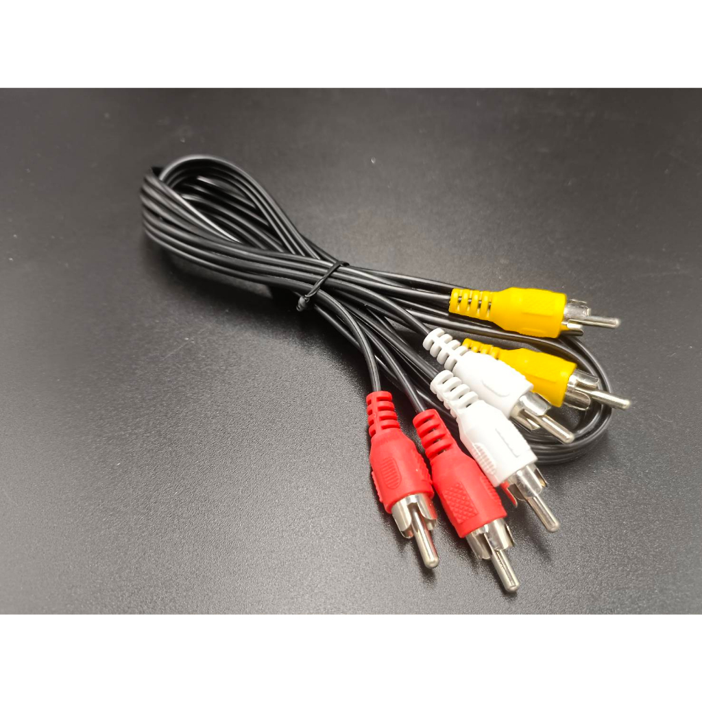 สาย AV 3ออก3 (ขาว/แดง/เหลือง) ใช้ต่อสัญญาณภาพเเละเสียง