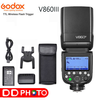 FLASH GODOX KIT V860III แฟลชกล้อง Speedlite E-TTL HSS Flash Light สำหรับ Canon Nikon Fuji