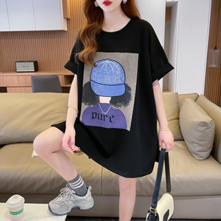 เสื้อแขนสั้น Oversize งานสกรีน ผ้าCottonคุณภาพดี สวยตรงปก พร้อมส่งในไทย