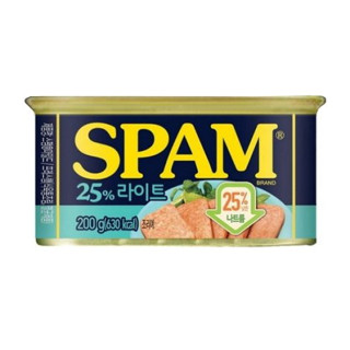 spam สูตร lite ลดเค็ม 25% 200g. cj หมูแฮมสุดฮิตจากเกาหลี (ไม่มีฝา)