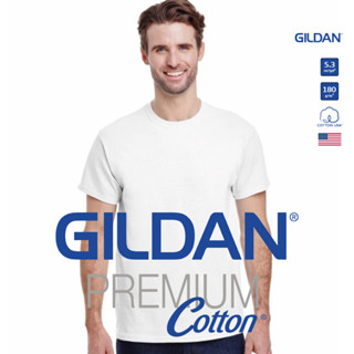 GILDAN® พรีเมี่ยม เสื้อยืดแขนสั้น - ขาว 30N