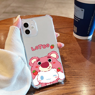 เคสซิลิโคน เคสใส กันกระแทก สำหรับ iPhone 14 13 12 11 pro max 7 8 7plus 8plus XR XS MAX SE X 14PROMAX เคสลายการ์ตูน