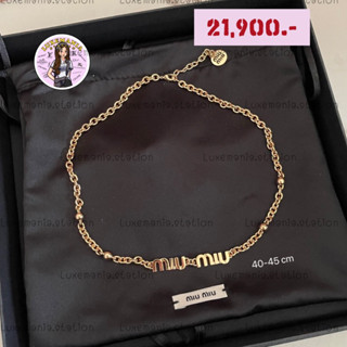 👜: New!! Miu Miu Necklace‼️ก่อนกดสั่งรบกวนทักมาเช็คสต๊อคก่อนนะคะ‼️