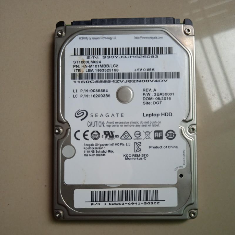 Harddisk hdd Laptop Notebook 1TB Seagate