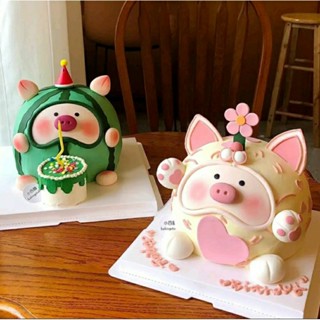 🎂🐽(สินค้าพร้อมส่งในไทย)🐽🎂ชุดแต่งเค้ก รูปต่างๆ ลายน่ารัก