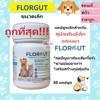 ถูกสุด!!! FLORGUT (ไซส์ S) อาหารเสริมโพรไบโอติกส์และพรีไบโอติก ลดปัญหาท้องเสียเรื้อรัง สำหรับแมวและสุนัขพันธุ์เล็ก