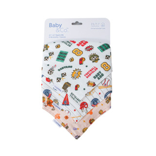 Baby and Co. ผ้ากันเปื้อนอเนกประสงค์ (Napkin Bib) แพ็ค 3 ชิ้น