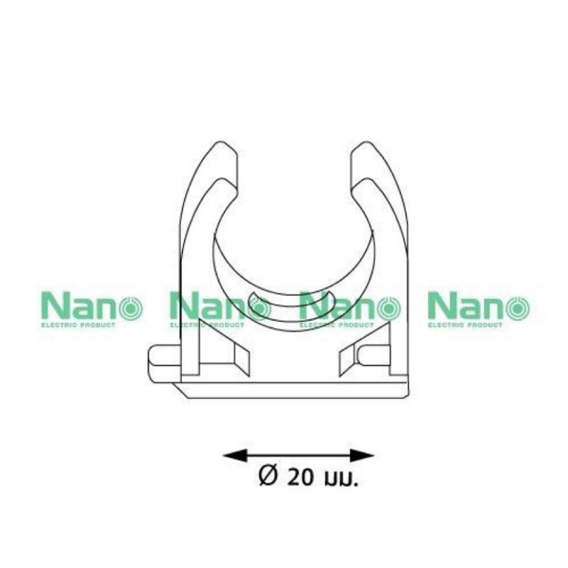 Nano คลิปก้ามปู20มม. (ขายยกกล่อง100ตัว) NNMC20 ของแท้100%มือ1พร้อมส่ง