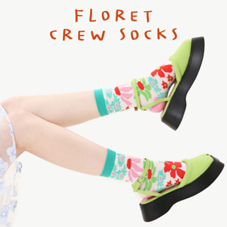 ถุงเท้า FLORET CREW SOCKS