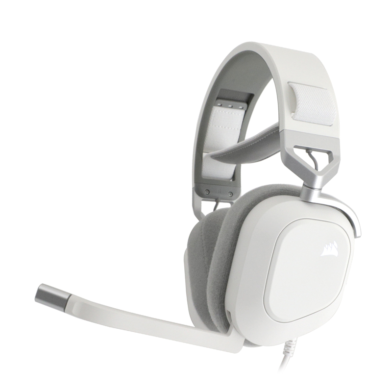 CORSAIR HEADSET (7.1)  HS80 RGB USB WIRED WHITE - A0144914
