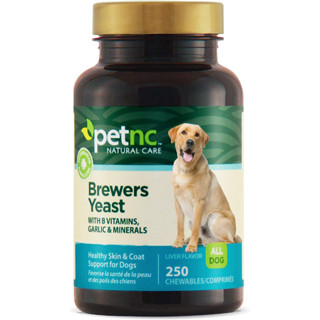 Petnc Brewers Yeast (250 เม็ด) วิตามินบำรุงขนสุนัข บำรุงผิวแช็งแรง รสตับ Made in USA