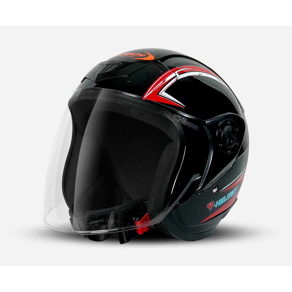 แผ่นหน้ากากหมวกนิรภัยเต็มใบV-TECHHELMET รุ่นESCAPEผลิตจาก PC เกรดคุณภาพสูงมาพร้อม สกรูสีดำครบชุด - รูปที่ 4