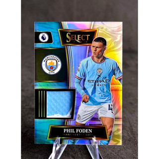 การ์ดฟุตบอล Phil Foden Patch Silver Prizm 2022-23 Panini Select Premier League Man City ( Player Worn )