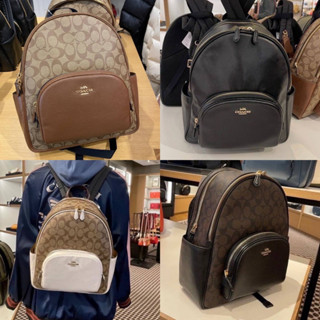 แท้100%พร้อมส่ง COACH Court Backpack In Signature Canvas 5671/C5681/5666