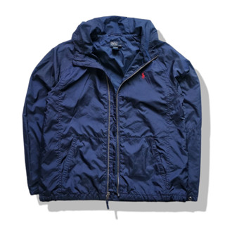 Polo Ralph Lauren Navy Blues Hooded Jacket รอบอก 39”