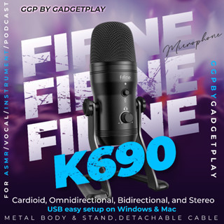 [กรุงเทพฯ ด่วน 1 ชั่วโมง] FIFINE K690 USB Studio Recording Microphone Computer Podcast Mic for PC