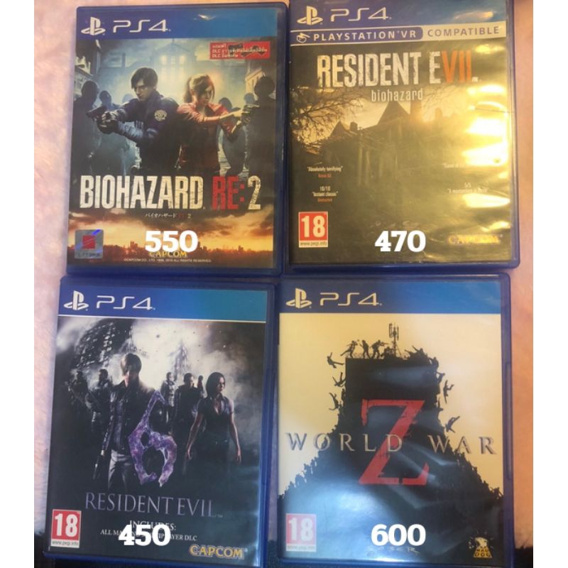 แผ่นเกมps4มือสอง ราคาดี(ไม่มีGod of warนะคับ)
