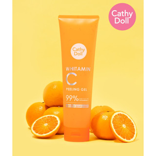 🍊【เจลขัดขี้ไคล】สำหรับผิวกาย Vit C【ไวท์ทามินซี】Cathy Doll Whi…
