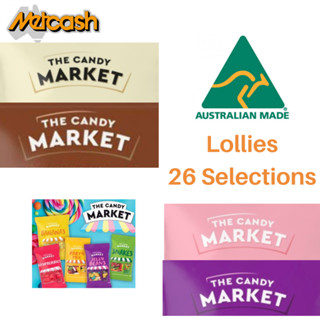 เยลลี่ออสเตรเลีย แคนดี้ มาร์เก็ต Candy Market Lollies (24 Selections) BBF NOV 23