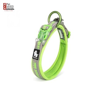 ปลอกคอ TRUELOVE PET COLLAR ไซส์ M - สี GREY/GRASS GREEN