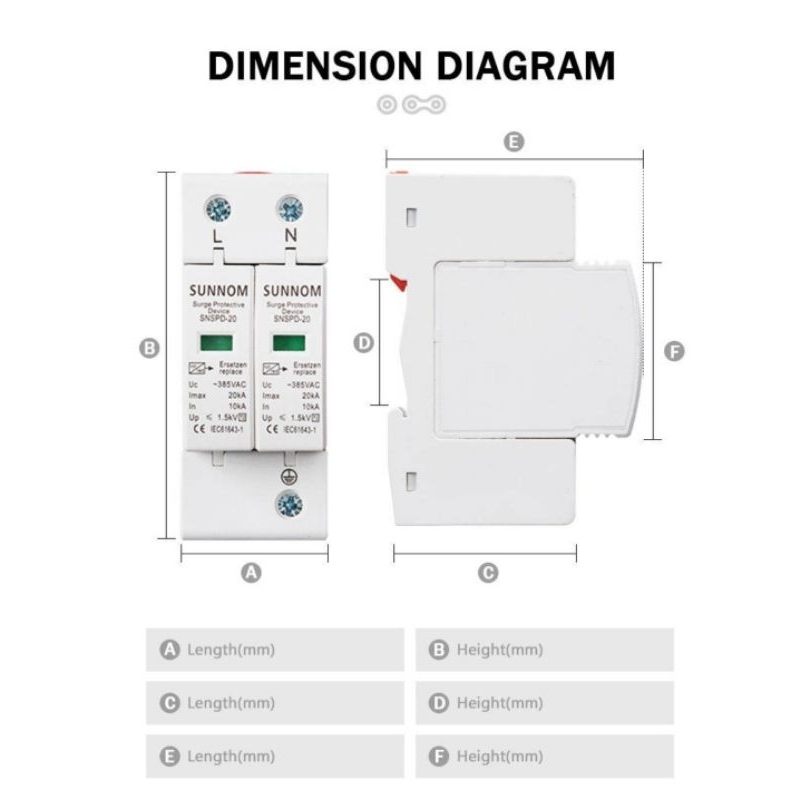 กันฟ้า AC 385VAC 40kA  surge protective