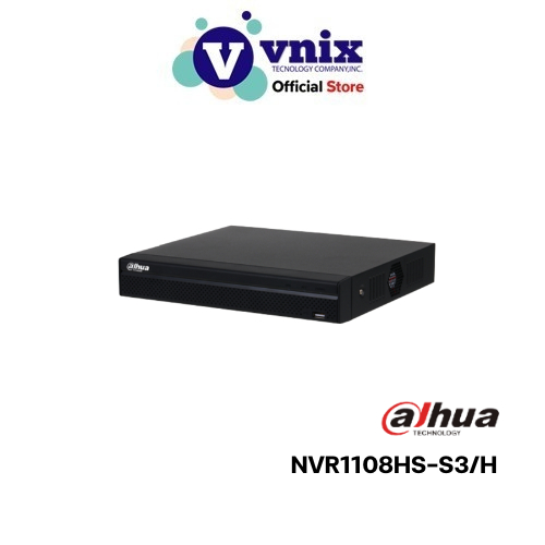 NVR1108HS-S3/H DAHUA เครื่องบันทึกภาพ กล้องวงจรปิด 8 Channel Compact 1U Lite H.265 Network Video Rec